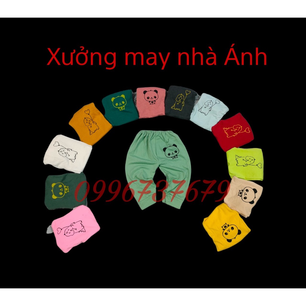 Set 10 quần dài màu in hình dễ thương cho bé trai, bé gái