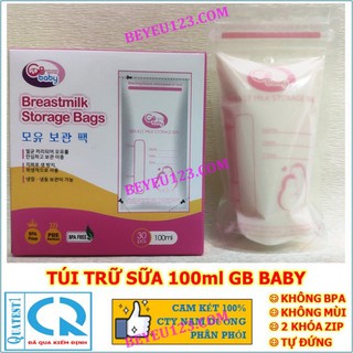 Túi trữ sữa mẹ 100ml gb baby g30