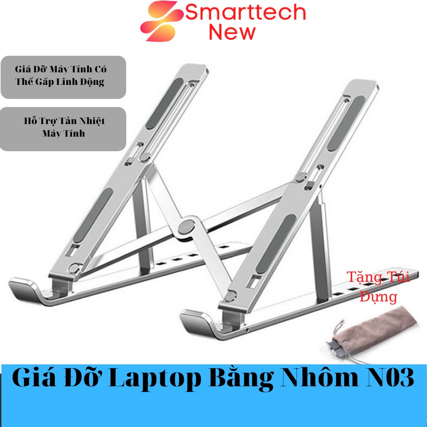 Giá Đỡ Laptop, Macbook, Ipad Bằng Nhôm Có Thể Điều Chỉnh Được Độ Cao, Đế Tản Nhiệt Laptop Có Nhiều Loại Đẹp