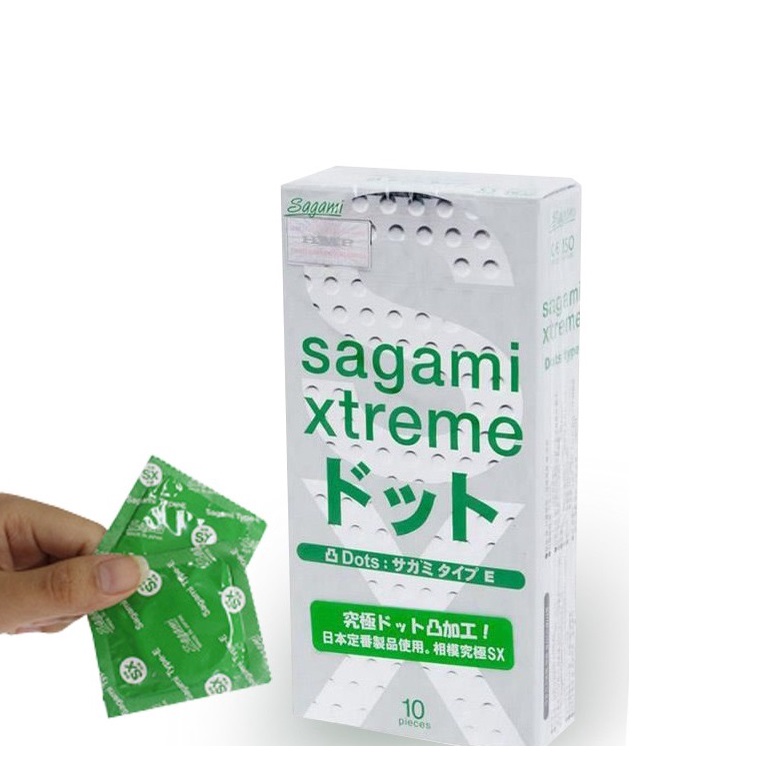 Bao Cao Su Sagami Xtreme Gân Gai  Nhập Khẩu Chính Hãng