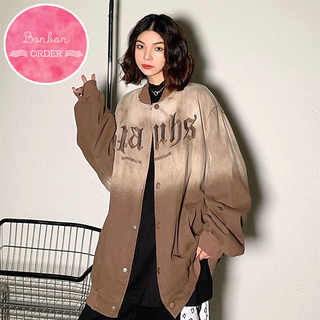 Áo khoác nỉ nhung ulzzang ombre phối chữ cực chất -