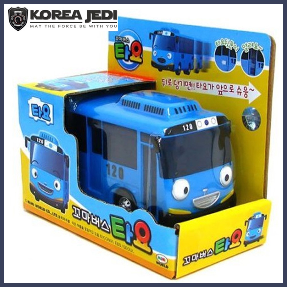 ★Little Bus Tayo★ Đồ chơi xe buýt loạt xe buýt loạt xe đẩy lùi dành cho trẻ mới tập đi