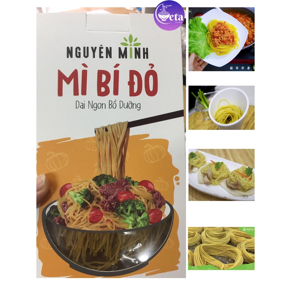 Bún bí đỏ Nguyên Minh 300gr/hộp - eatclean, giảm cân, bún rau củ cho bé ăn dặm