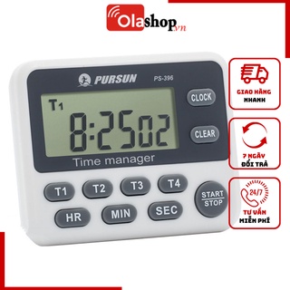 Đồng hồ bấm giờ hẹn giờ đếm ngược 4 kênh Pomodoro