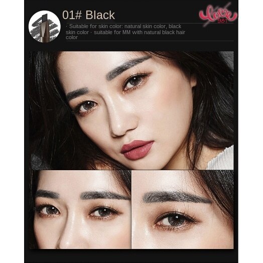 Chì Kẻ Mày Dạng Vặn Kháng Nước Chống Mồ Hôi Và Chống Nhòe Với Đầu Cọ Chải Tiện Dụng