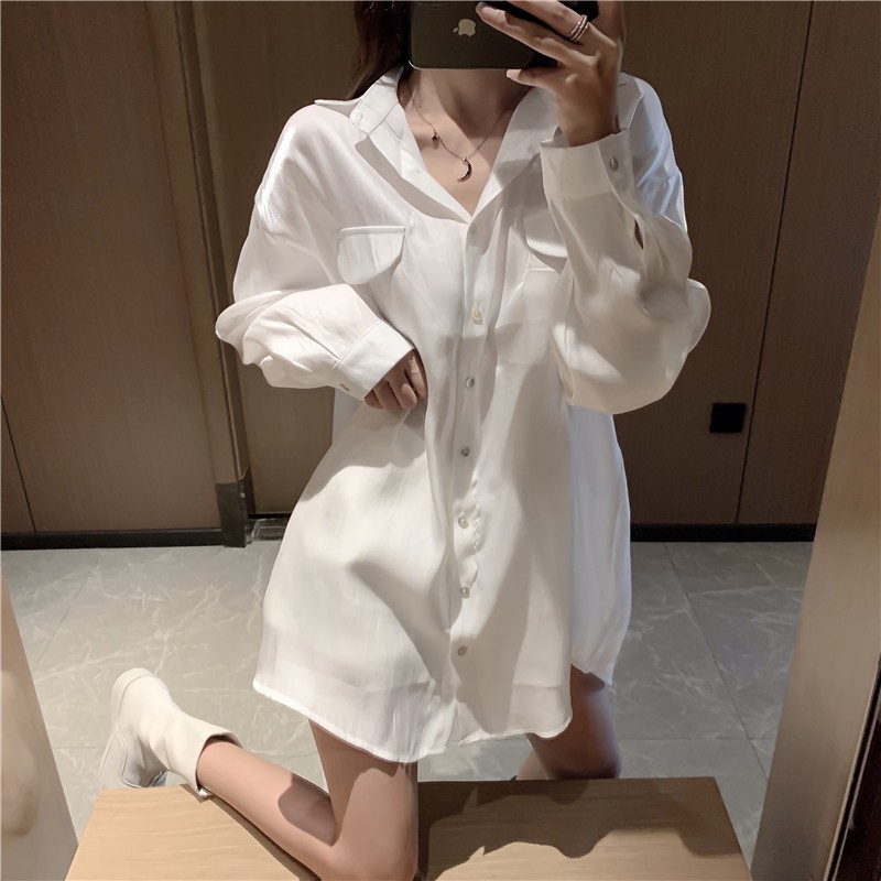 ÁO SƠ MI NỮ DÀI TAY FORM RỘNG ULZZANG - EMILYSHOP