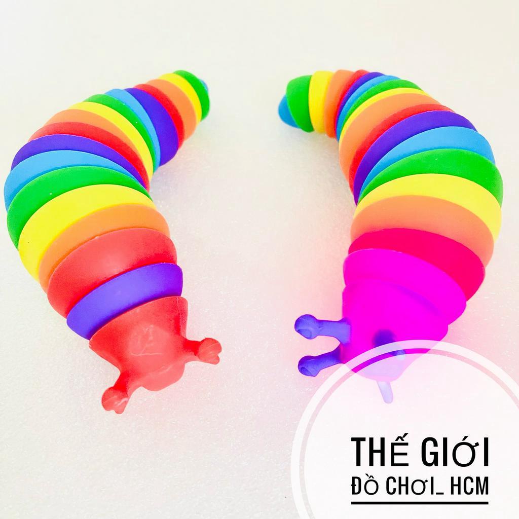 [RẺ- GIẢM STRESS] Đồ chơi con sâu phát sáng nhiều màu, vui nhộn, giúp giảm căng thẳng dành cho cả người lớn và trẻ em