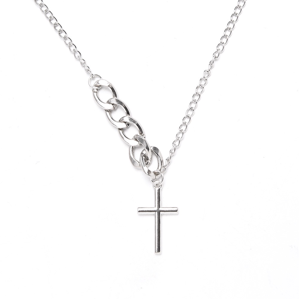 Vòng Cổ Nhiều Lớp Mặt Hình Bướm / Thánh Giá Bằng Kim Loại Phong Cách Hip Hop Punk Gothic Thời Trang Cho Nữ