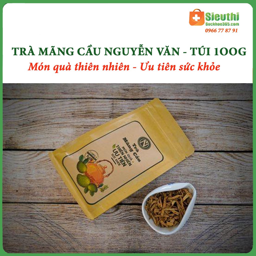 Trà Mãng Cầu Xiêm Nguyễn Văn- Túi 100gr- Giúp Ngủ Ngon, Ổn Định Huyết Áp