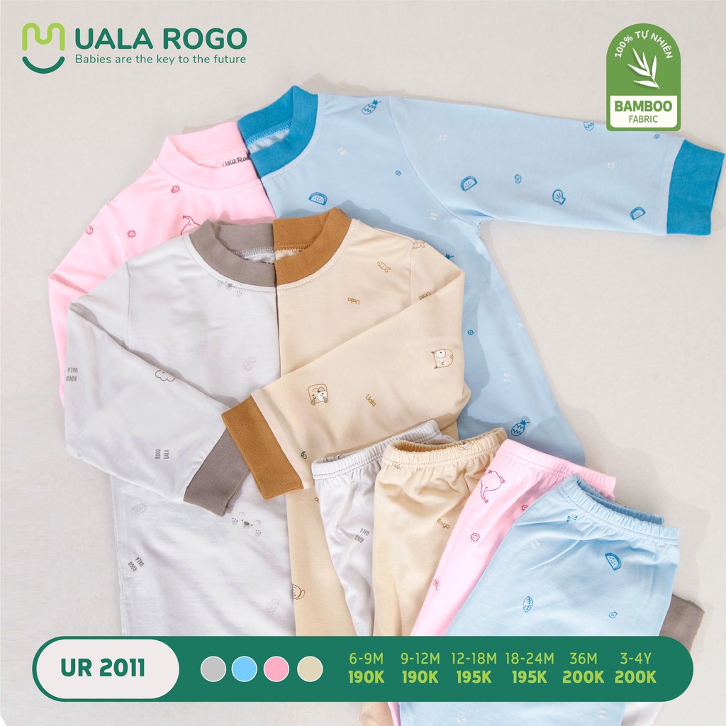 UR2011 Bộ giữ nhiệt vải sợi tre Uala Rogo