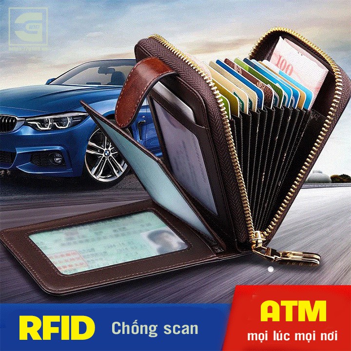 Ví da đựng thẻ đa năng đựng CMND thẻ ngân hàng thẻ thành viên