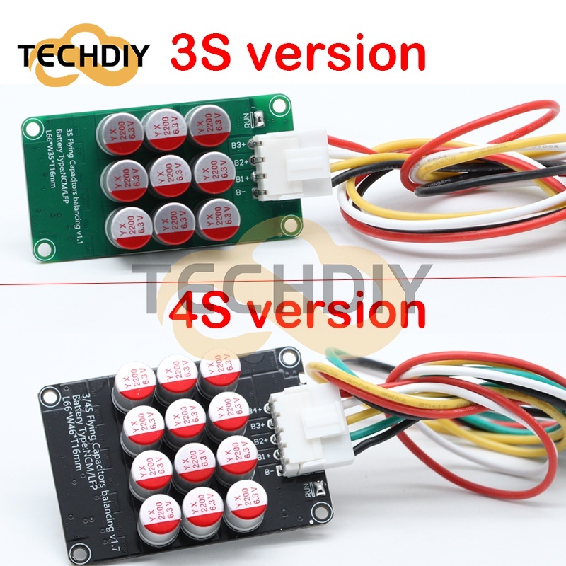 Bảng Mạch Cân Bằng Năng Lượng Lithium 3S 4S 5S 7S 8S 10S 16S 20S Lifepo4 LTO Chuyên Dụng