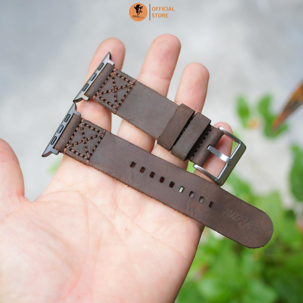 Dây Đồng Hồ AW 2,3,4,5,6,7,8, AW Ultra Da Bò Thanh Lịch - RAM Leather Simple X Nâu Đất
