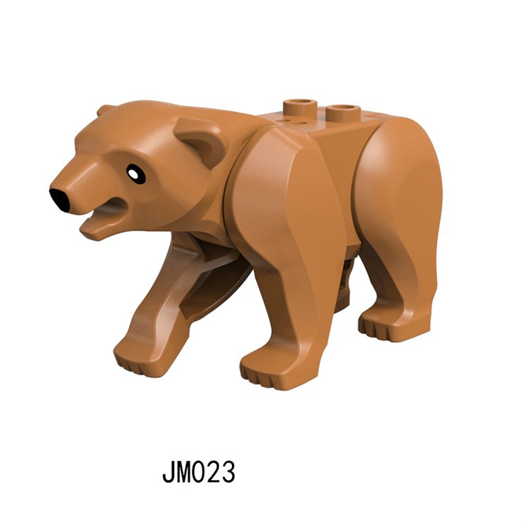Minifigures Động Vật Gấu Nâu Gấu Trúc JM023 JM024