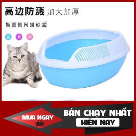 [ BẢO HÀNH 1 NĂM ] Khay đựng cát vệ sinh cho mèo cao cấp (tặng kèm xẻng)