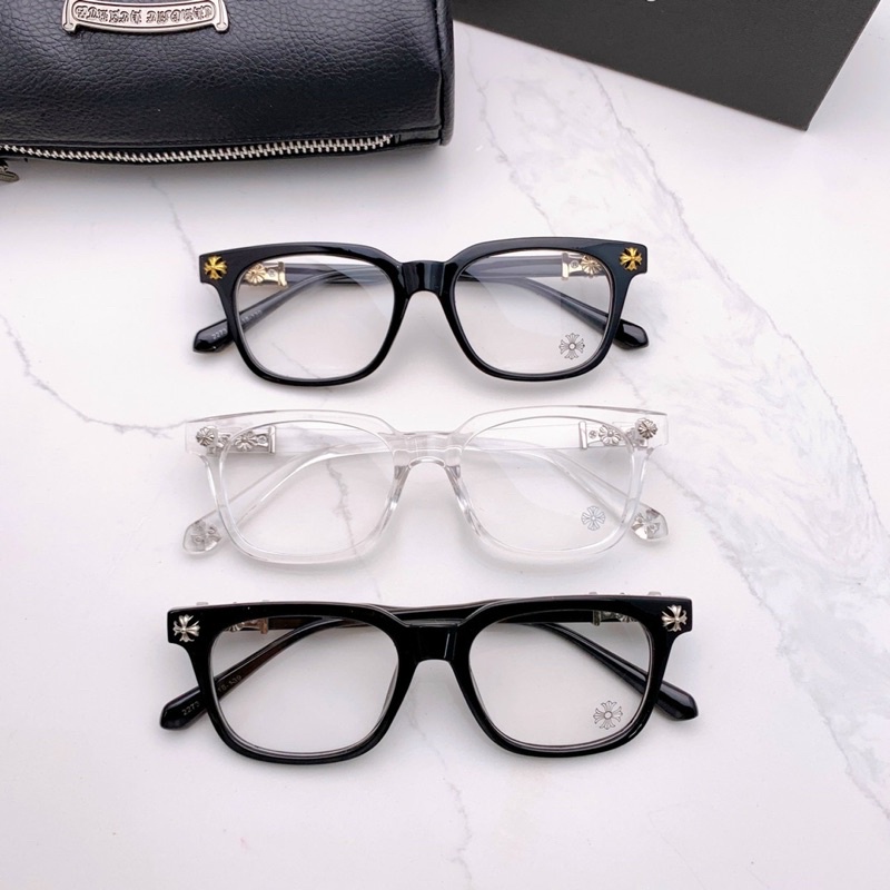 Gọng kính họa tiết CH thời trang nam nữ sang chảnh nhận lắp cận thời trang Cloudy Eyewear 2273