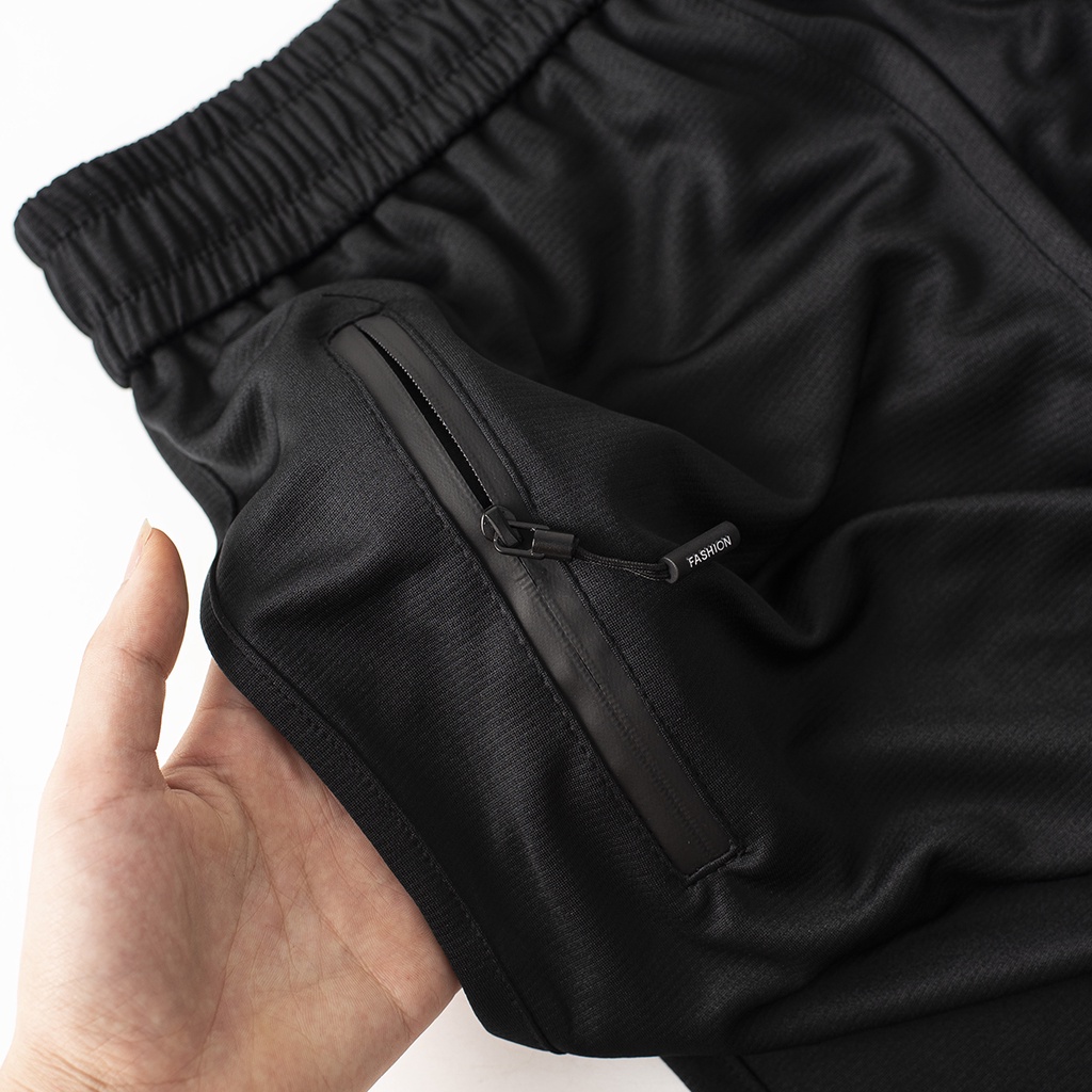 Bộ quần áo nam dành cho người béo ngoại cỡ bigsize từ 80-110kg BENDU BIG2205 đen trơn