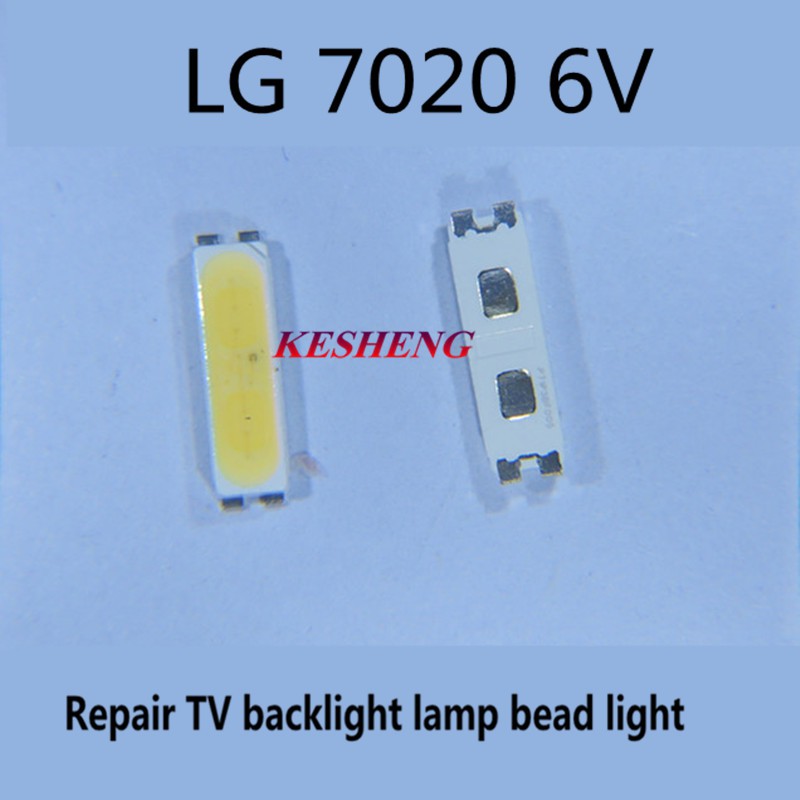 Set 50-100 Đèn Led Smd 7020 6v Ánh Sáng Trắng Sửa Chữa Tv Lg 32 Sang 55-inch Lcd