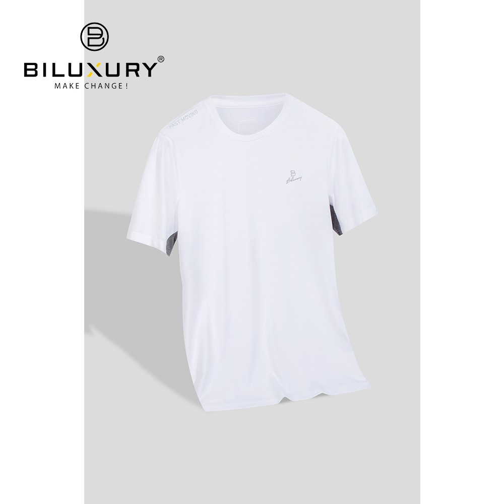 Áo phông nam thể thao Biluxury thun lạnh PE co giãn thoải mái vận động trẻ trung form chuẩn slimfit 5APKT001TRK
