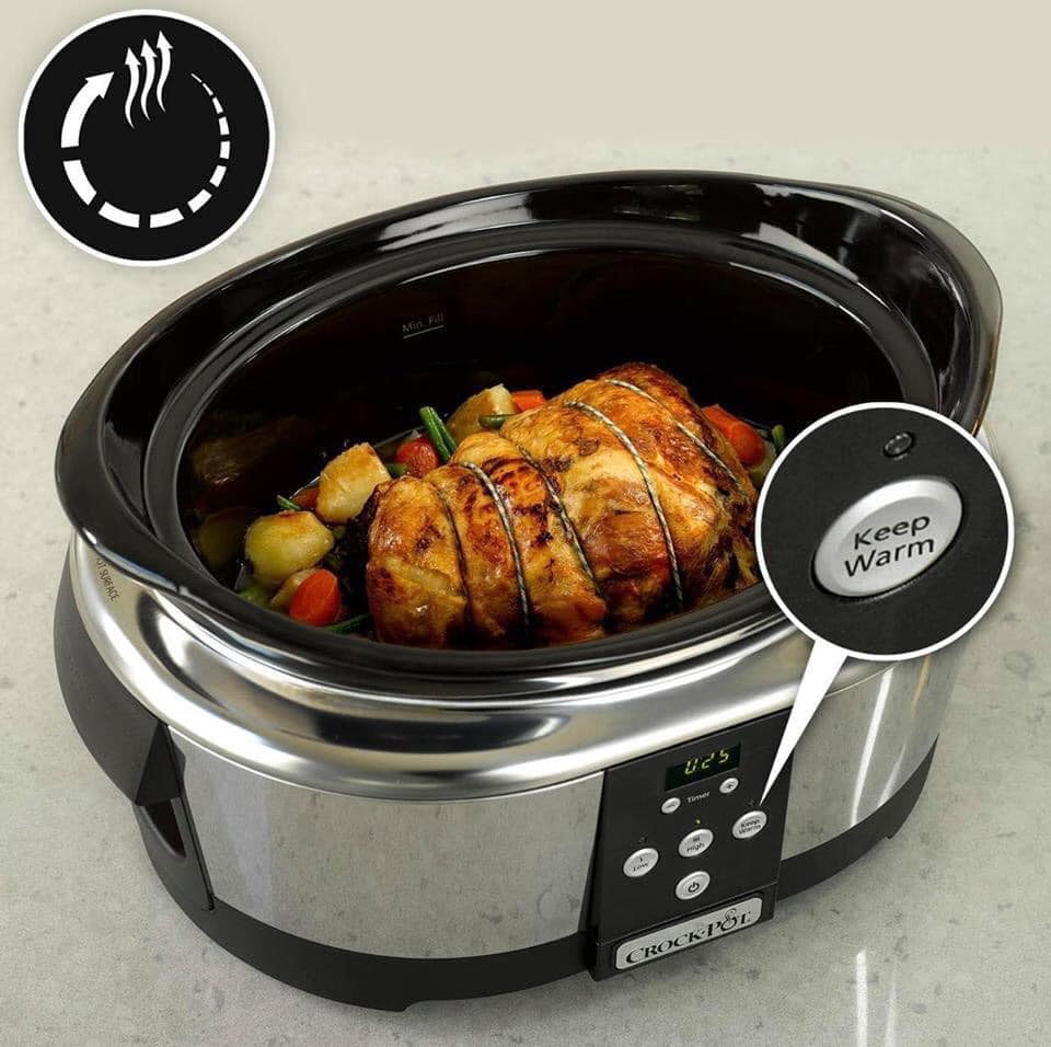 (Hàng Đức) NỒI NẤU CHẬM, hầm chậm, slow cooker  CROCKPOT SCCPBPP605-050 (5,7 L)