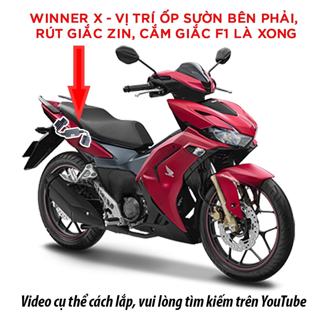 Mạch Nháy Tạo Chớp Stop F1 Winner X Sẵn Giắc Zin, Nhiều Kiểu Chớp + 1 Kiểu Zin