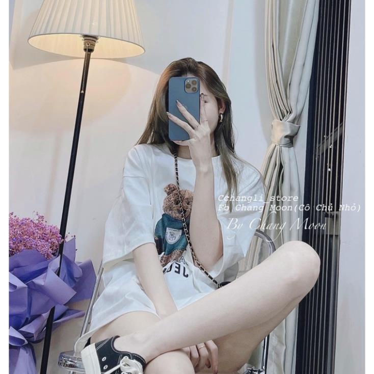 Áo Thun GẤU Áo Xanh Nam Nữ Ulzzang Unisex Rubystore