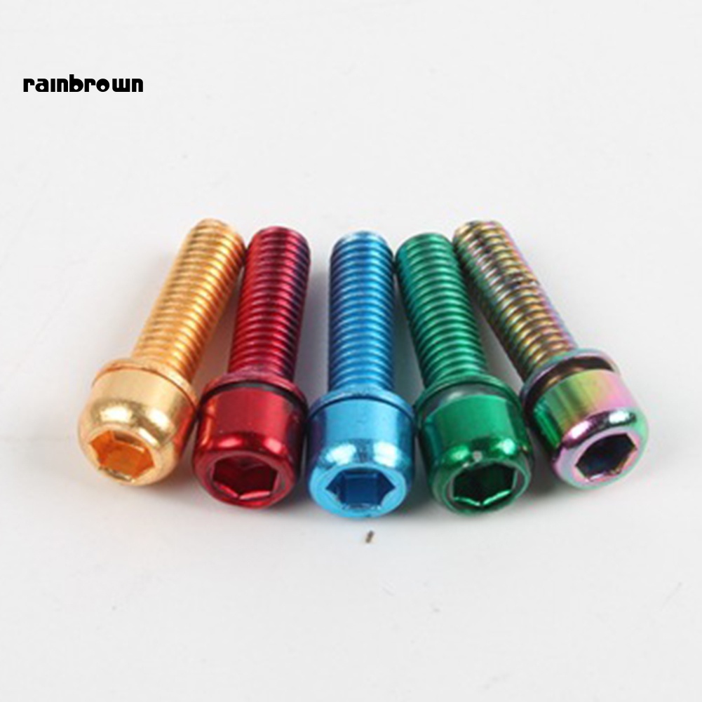 Set 6 Ốc Vít Hợp Kim Nhôm Cho Xe Đạp Tiện Dụng