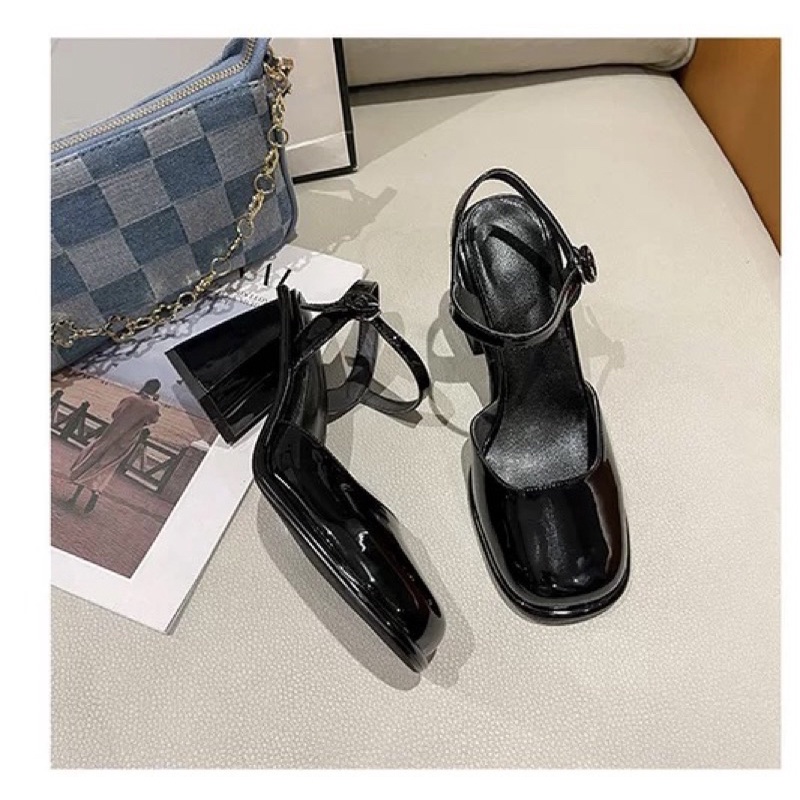 Order _ Giày cao gót nữ đế trụ siêu êm hàng QC cao cấp