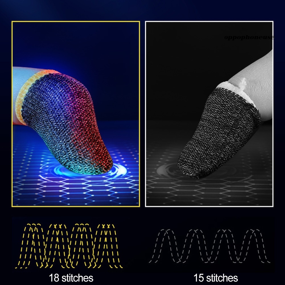 Set 2 Bọc Ngón Tay Chơi Game Điện Thoại Bằng Sợi Carbon Chống Mồ Hôi | BigBuy360 - bigbuy360.vn