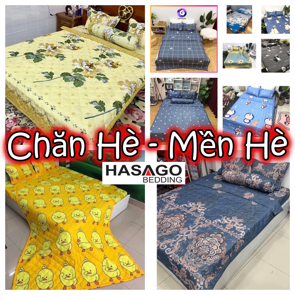 (HCM) Chăn Mền Hè Cotton Poly Hasago Chăn Hè Thu Mát Lạnh Mền Bông Mùa Hè