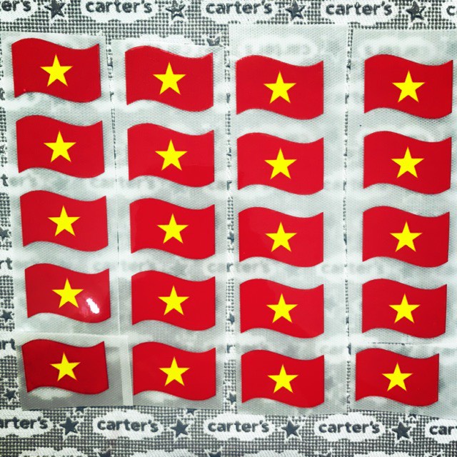 Sticker Tem Dán Má Cổ Vũ Bóng Đá (1 chiếc)