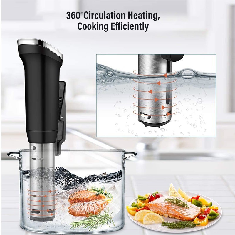 BioloMix Combo bộ bếp Sous vide SV-8008 và các phụ kiện với máy hút chân không W300 thế hệ mới