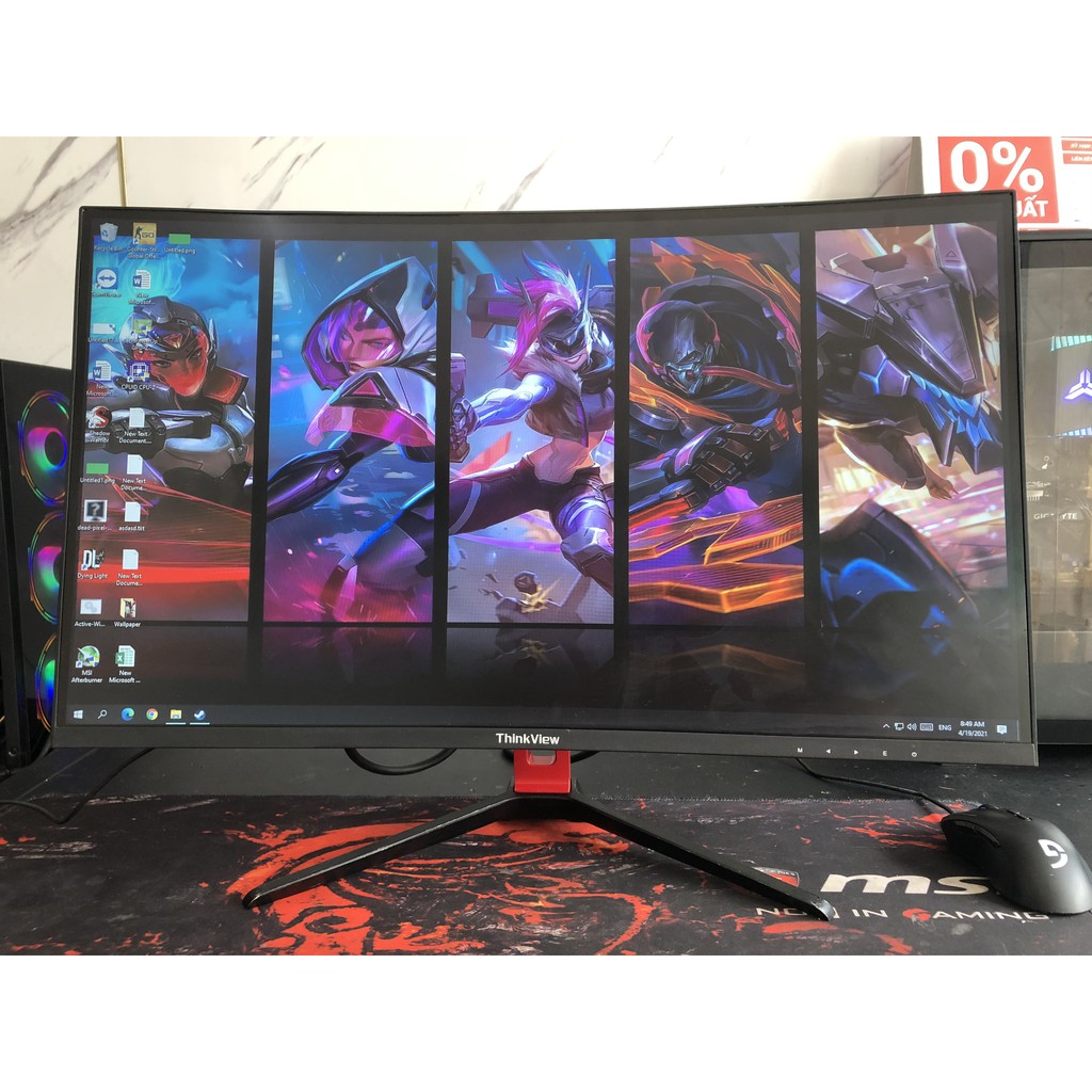 Màn hình LCD 27'' ThinkView CA27 FHD/ 75Hz Gaming Monitor Cong | BigBuy360 - bigbuy360.vn