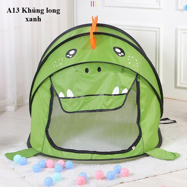 Lều cho bé chơi tự bung hình thú dễ thương có thể trang trí thêm đèn Led siêu bắt mắt
