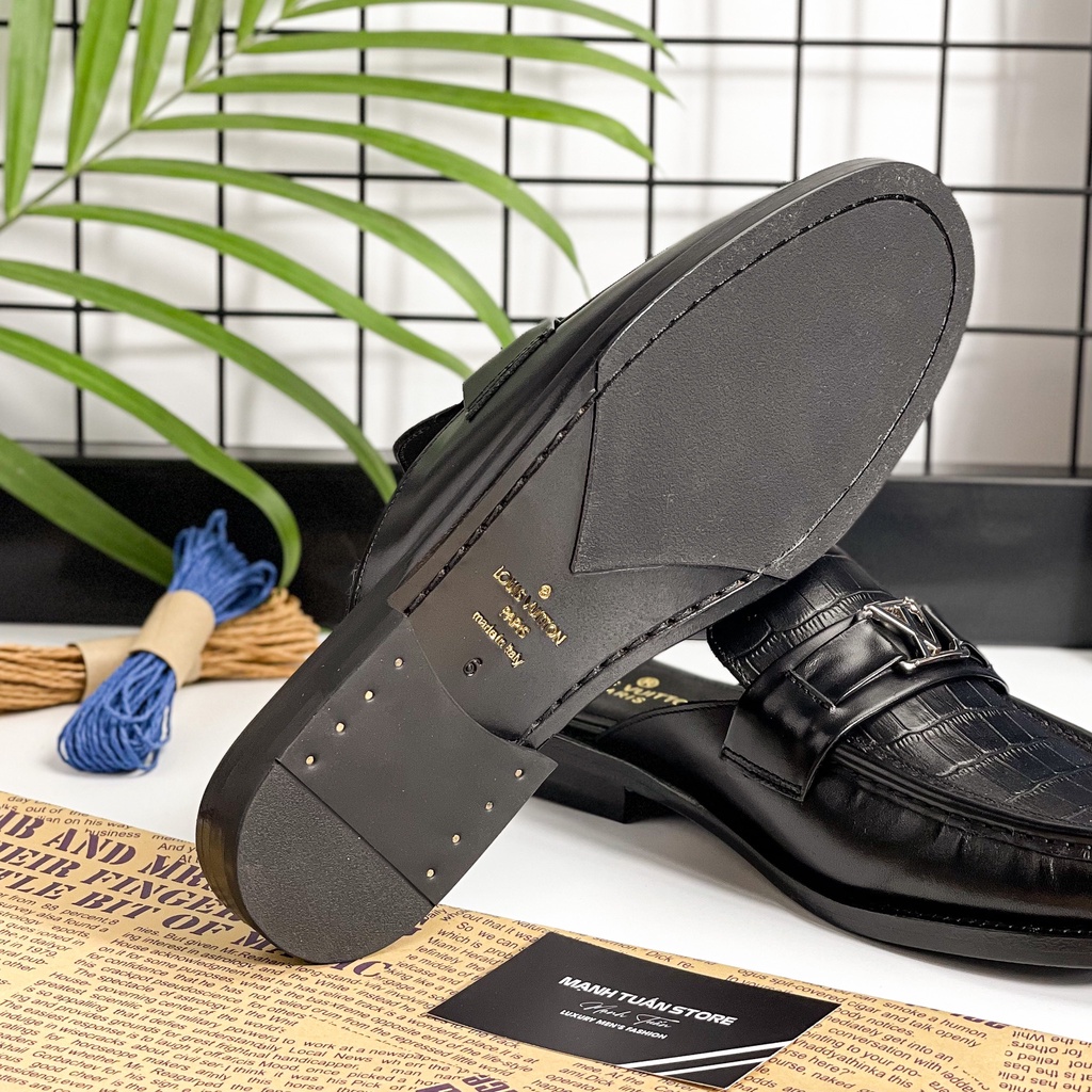 Sục Nam LV SN07 Da Bò Cao Cấp