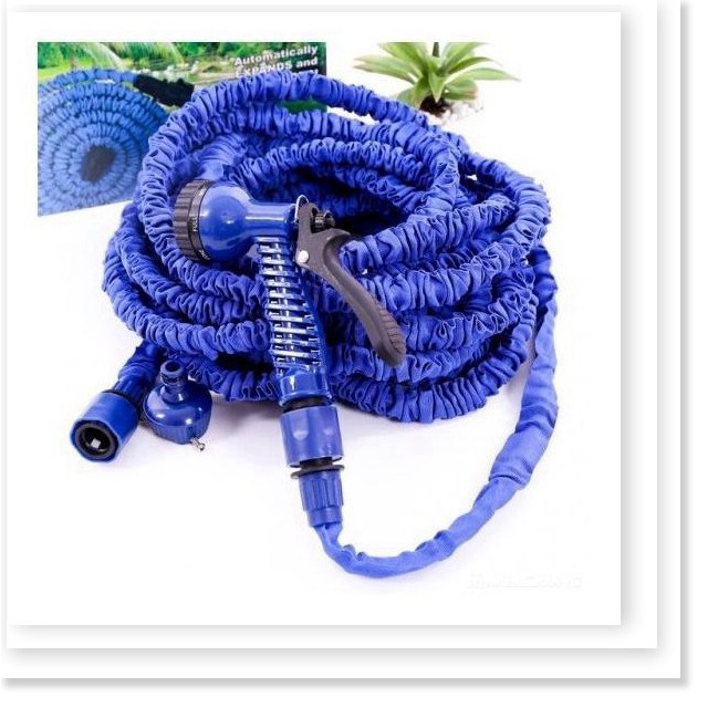 Vòi Xịt Nước Giãn Nở Thông Minh Cao Cấp Dài 15M, Dây Bơm Nước Co Giãn, Tưới Cây, Rửa Xe, Xịt Rửa Sân Vườn Đa Năng
