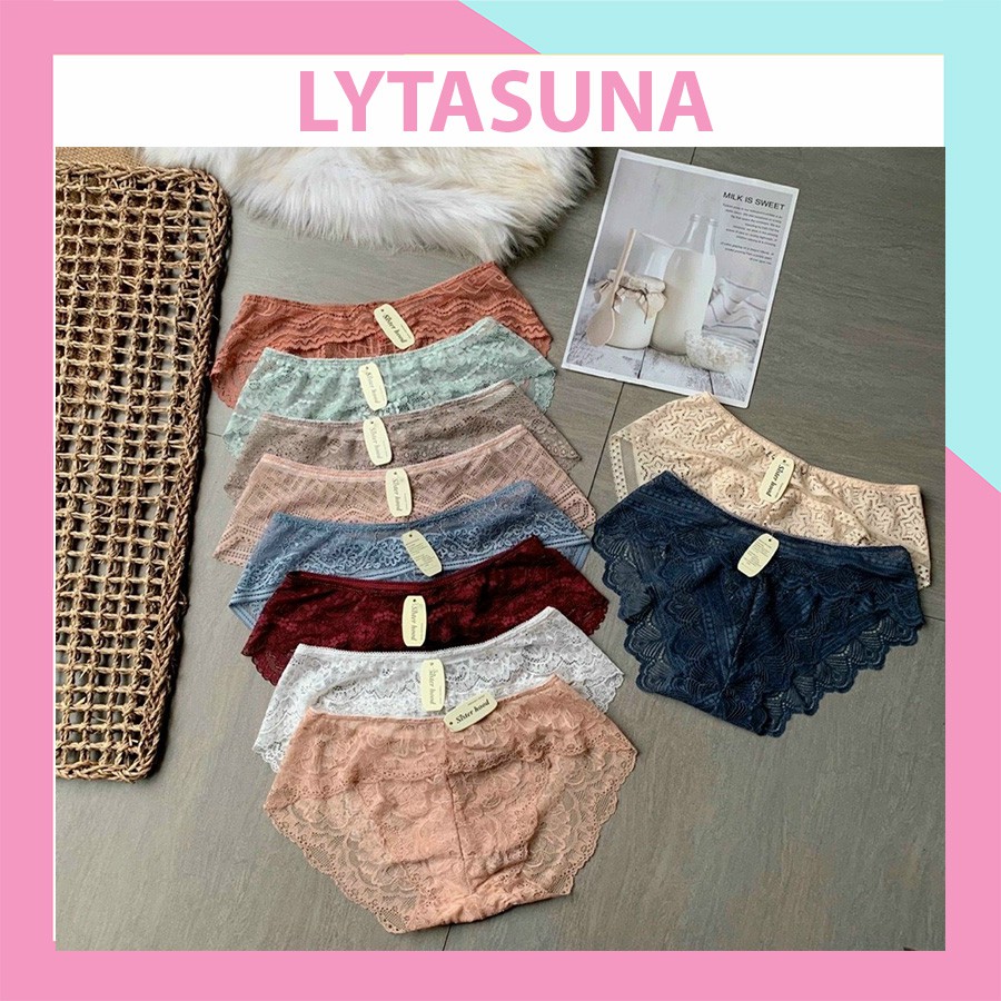 Quần Lót Ren Sexy Mát Mỏng Mềm Mịn Mộng Mơ SR01