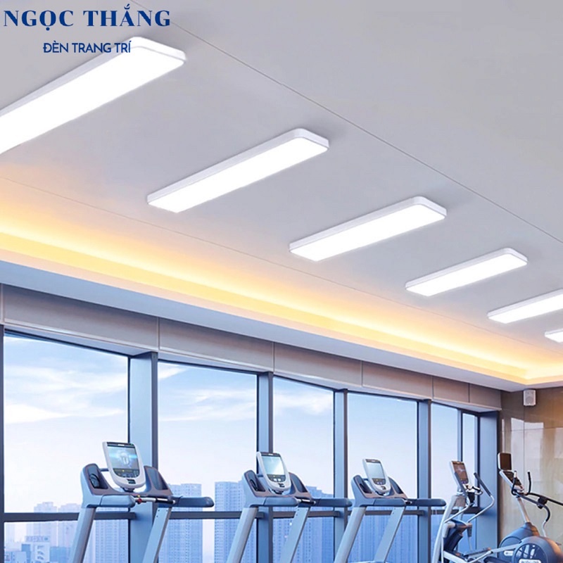 Đèn Led thả trần văn phòng siêu sáng Led 3 chế độ màu 60W 220V THCN218 Ngọc Thắng