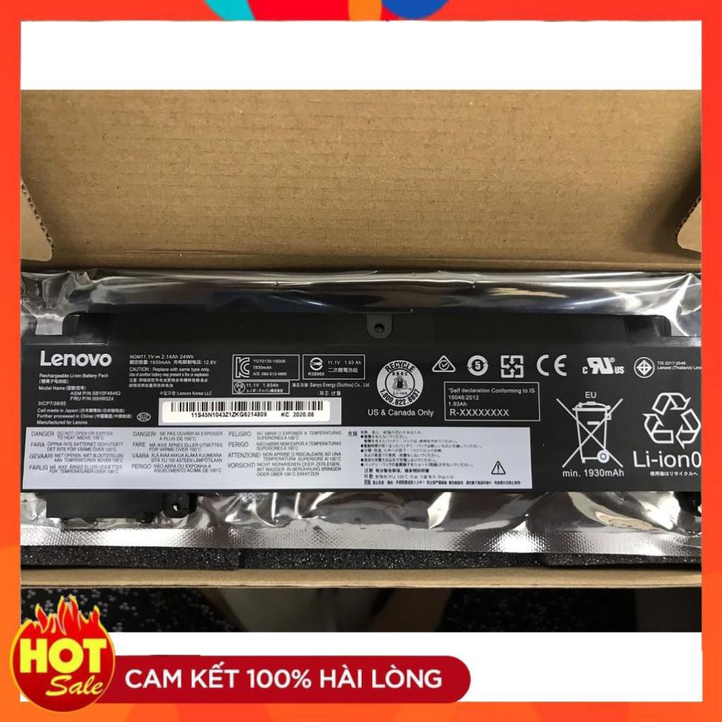 HÀNG ZIN  Pin(Battery) Lenovo ThinkPad T460s T470s 01AV405 01AV406 00HW024 00HW025 Original 24wh