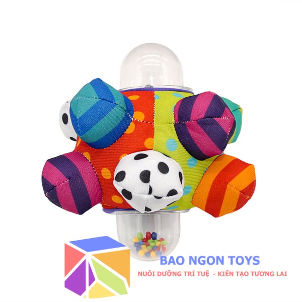 XÚC XẮC BÓNG VẢI ĐA MÀU SẮC GIÚP BÉ TẬP CẦM NẮM VÀ PHÁT TRIỂN THỊ GIÁC - BAO NGON TOYS - DV37