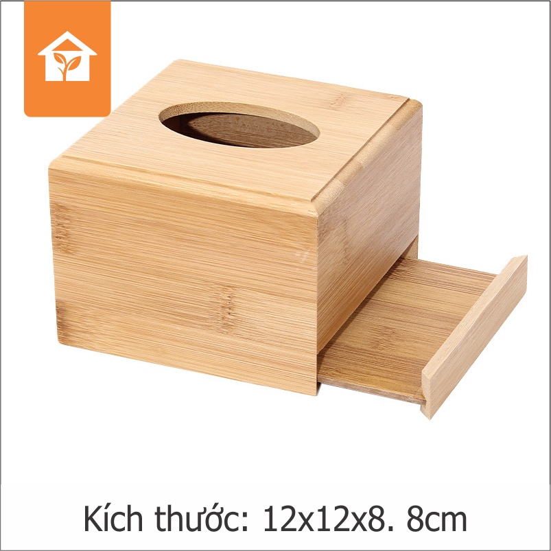 Hộp khăn giấy gỗ tre tự nhiên nhiều kích thước phù hợp cho tất cả các loại giấy ăn