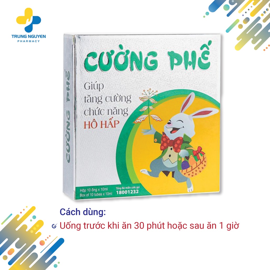 CƯỜNG PHẾ Giúp tăng cường chức năng hô hấp - Hộp 10 ống