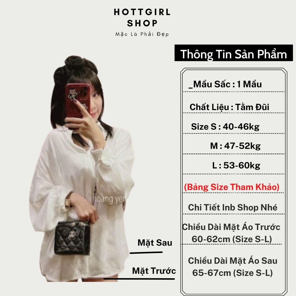 Áo sơ mi nữ form rộng tay phồng kiểu dáng công sở đi làm hay đi chơi đều đẹp Hottgirl Secret ASM0001 | BigBuy360 - bigbuy360.vn