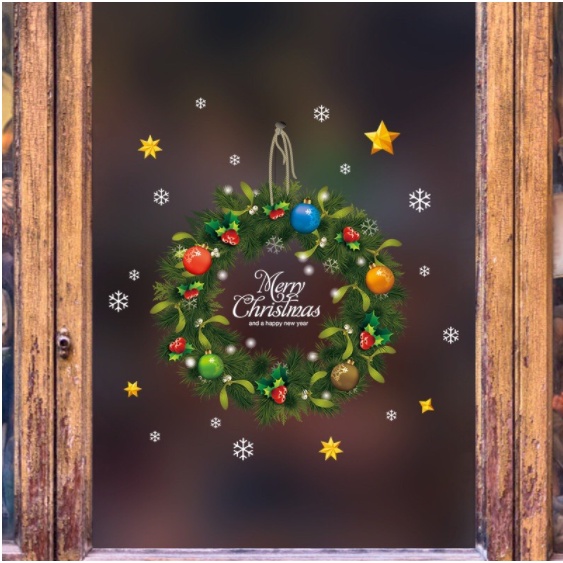 Decal Trang Trí Noel - Rèm vòng