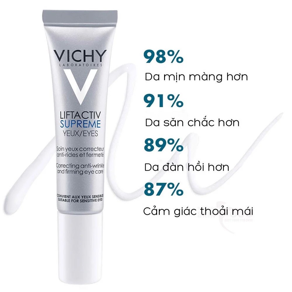 [CHÍNH HÃNG VICHY] - KEM DƯỠNG MẮT GIÚP GIẢM NẾP NHĂN &amp; QUẦNG THÂM, TAN BỌNG MẮT LIFTACTIV SUPREME EYES