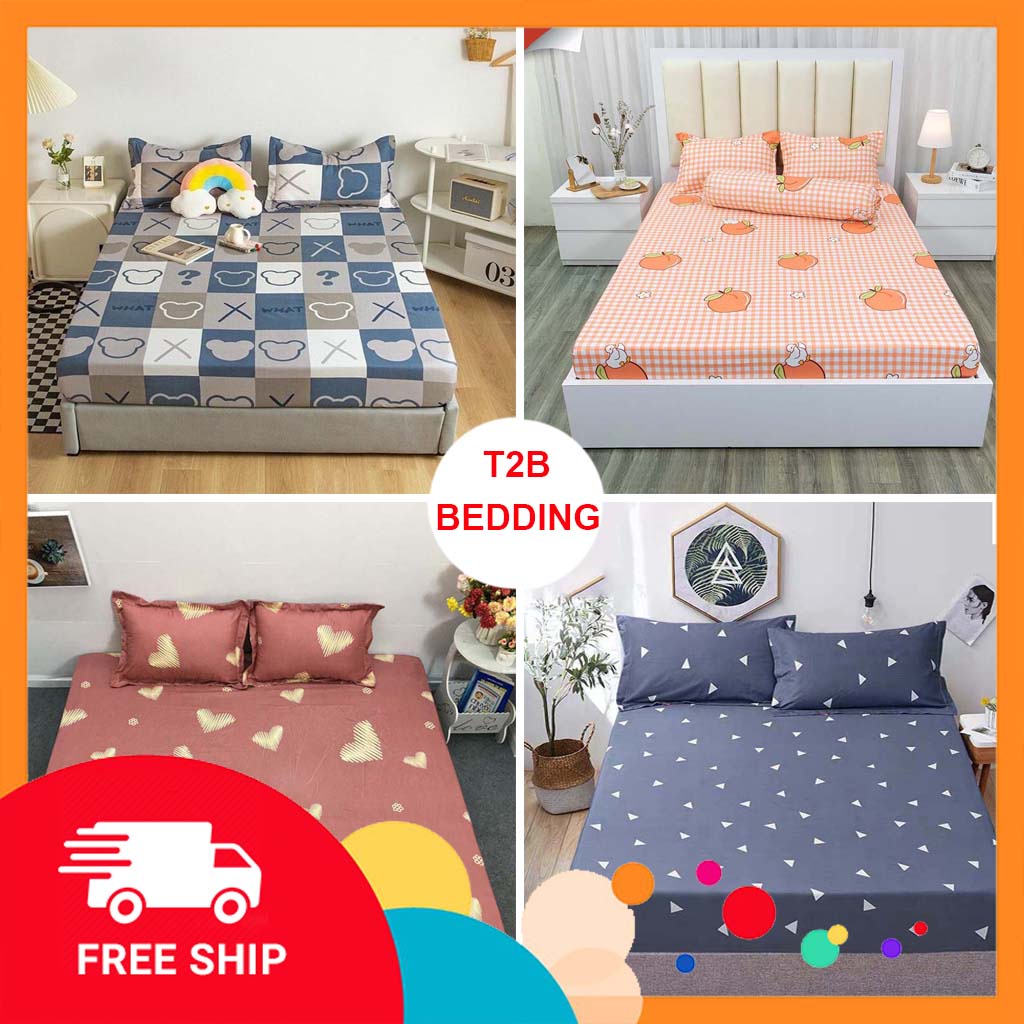 Bộ ga gối cotton poly 1m8 x 2m, MẪU ĐẸP, GIÁ TỐT, CHẤT LƯỢNG TUYỆT VỜI