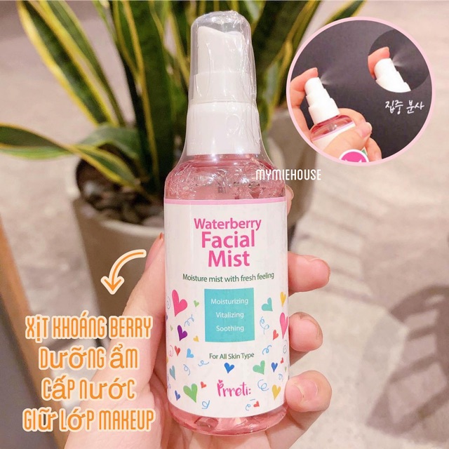 XỊT KHOÁNG WATER BERRY FACIAL MIST PRRETI