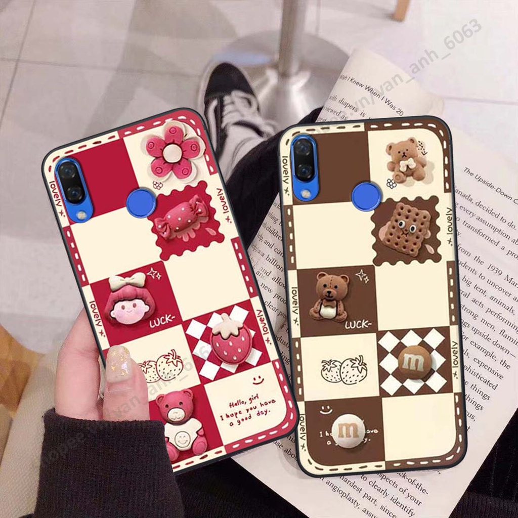 Ốp lưng Huawei Nova 3 / Nova 3i hình gấu, kẹo dễ thương cute