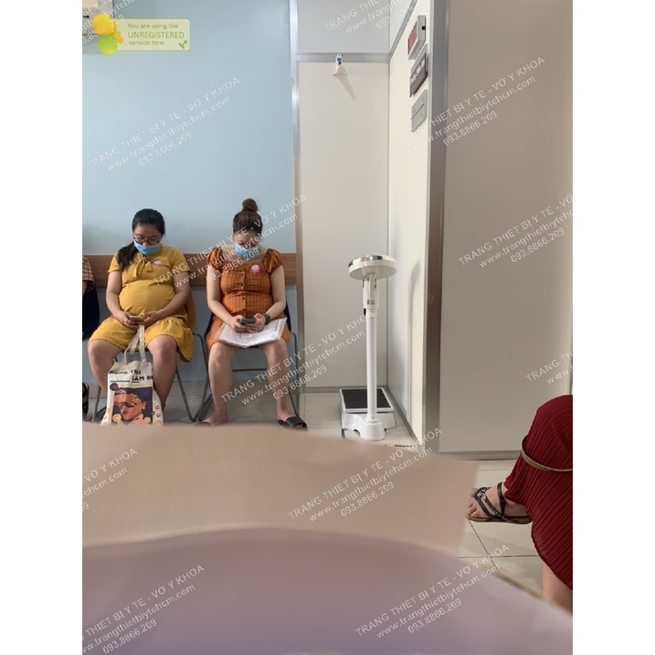 Cân sức khỏe có thước đo chiều cao chuyên dành cho phòng khám, trường học,..