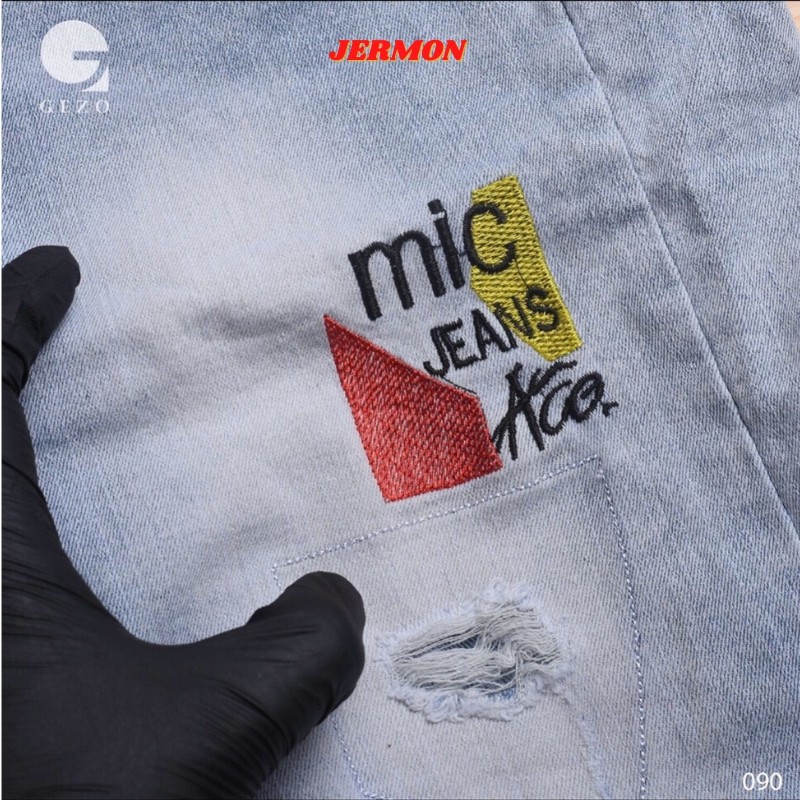 Quần Jean Nam Chất Bò Hàng VNXK Cao Cấp Đen Jogger AD090VP Co Dãn Mẫu Túm Ống Sành Điệu | BigBuy360 - bigbuy360.vn